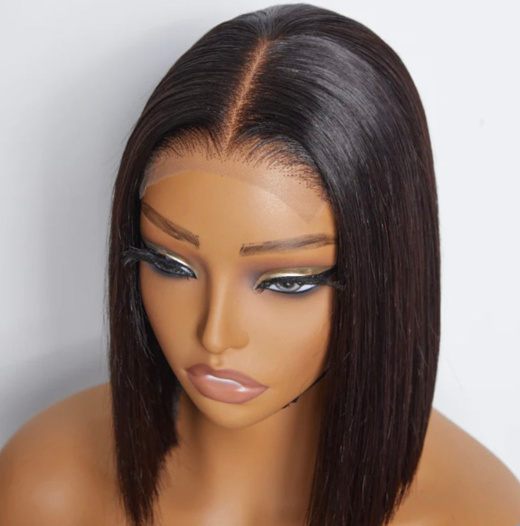 PREMAX WIG LACE BLUNT CUT BOB WIG BONE STRAIGHT