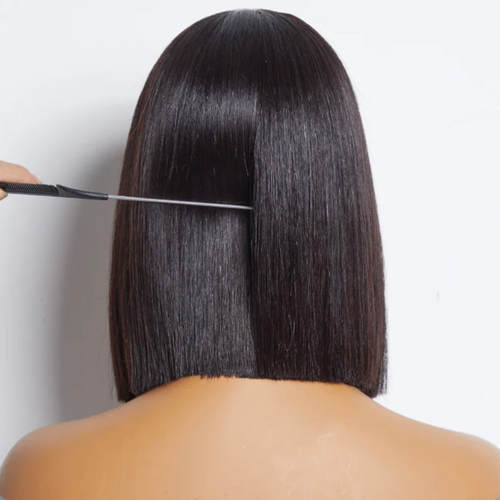 PREMAX WIG LACE BLUNT CUT BOB WIG BONE STRAIGHT